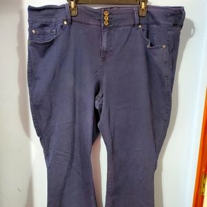 Torrid denim twill navy blue pants 28S petite